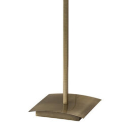Luminosa Lighting Luminosa Akira Floor Lamp 3 Light E27, Antique Brass With Cream Shade - thumbnail 3