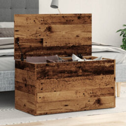 Berkfield Storage Chest Old Wood 84X42X46 Cm Engineered Wood - thumbnail 1