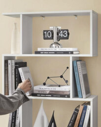 Songmics Wooden Bookcase, Cube Display Shelf And Room Divider, Freestanding Decorative Contemporary 6 Tier Storage Shelving Bookshelf Unit - thumbnail 6