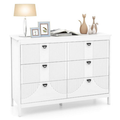 6 Drawer Dresser Bedroom Modern Style Chest Of Drawers - image 1
