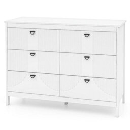 6 Drawer Dresser Bedroom Modern Style Chest Of Drawers - thumbnail 3