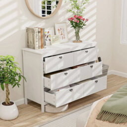 6 Drawer Dresser Bedroom Modern Style Chest Of Drawers - thumbnail 4
