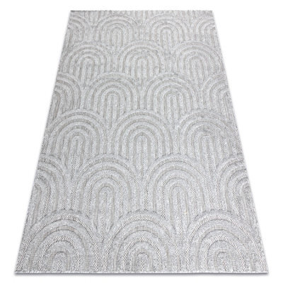 RugsX Carpet Santo Sisal 0537 Geometric Grey   140X190 Cm - image 1