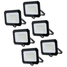 AB Tools 30 Watt Led Mini Floodlight Garden Lighting 2400 Lumens Ip65 + Bracket 6Pc - thumbnail 1