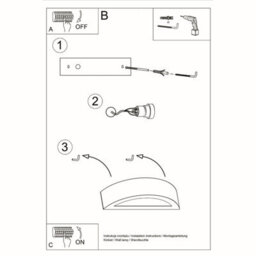 Luminosa Lighting Luminosa 1 Light Ceramic Flush Wall Light White, E27 - thumbnail 6
