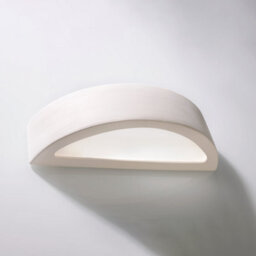 Luminosa Lighting Luminosa 1 Light Ceramic Flush Wall Light White, E27 - thumbnail 2