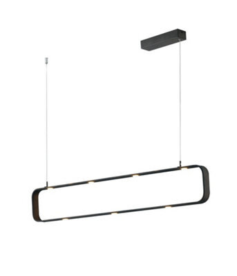 Luminosa Lighting Luminosa Moka Led Pendant Ceiling Light Brown 3150Lm 4000K Dimmable 100X16X6.5Cm - image 1