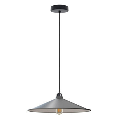 2 Pack Copper Cone Lamp Shade Metal Pendant Light Shade, Modern Ceiling Light Cover, Easy Fit Lampshade For Kitchen, Living Room - image 1