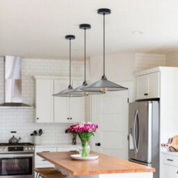 2 Pack Copper Cone Lamp Shade Metal Pendant Light Shade, Modern Ceiling Light Cover, Easy Fit Lampshade For Kitchen, Living Room - thumbnail 3