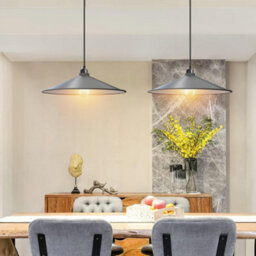 2 Pack Copper Cone Lamp Shade Metal Pendant Light Shade, Modern Ceiling Light Cover, Easy Fit Lampshade For Kitchen, Living Room - thumbnail 2