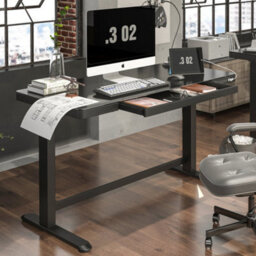Loops Large Black Electric Sit-Stand Desk With Usb Ports And Twin Monitor Bracket - thumbnail 7