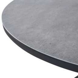 Beliani Garden Dining Set 4 Seater Maletto/grosseto Grey/ Black Pe Rattan Marble Effect - thumbnail 6