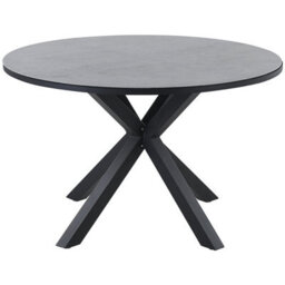 Beliani Garden Dining Set 4 Seater Maletto/grosseto Grey/ Black Pe Rattan Marble Effect - thumbnail 5
