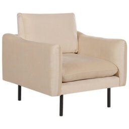 Beliani Living Room Set 4 Seater Vinterbro Velvet Beige - thumbnail 7
