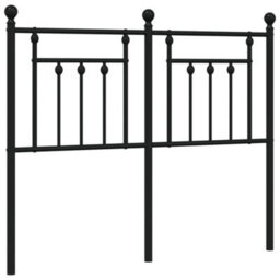 Berkfield Metal Headboard Black 120 Cm - thumbnail 2