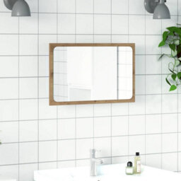 Walplus Bathroom Mirror With Led Light Artisan Oak 60X8.5X38 Cm - thumbnail 4