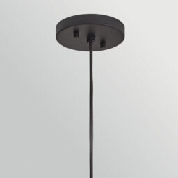 Elstead Arlen X-Large Outdoor Pendant Light Black & Rattan IP44 - thumbnail 4