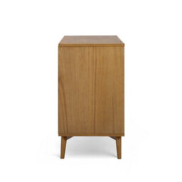 Teamson Home Tremolo Wooden Sideboard 3 Fluted Push-Open Drawers 2 Doors, Natural - thumbnail 7