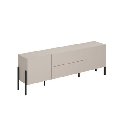 Arte Modern Yukon 40 Tv Cabinet 2040mm In Cashmere - Sleek Media Storage H700mm D400mm - image 1