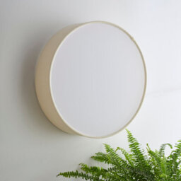 K Living Crete 38Cm 2 Light Cream Velvet Drum Shade - thumbnail 2