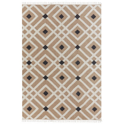Beliani Rug Esencik Beige 160 X 230 Cm Jute - image 1