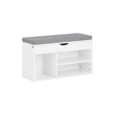 Sobuy Fsr45-Hg, Shoe Storage Cabinet Shoe Rack Shoe Bench With Lift Up Bench Top And Seat Cushion, Grey,w80Xd30Xh47.5 - image 1