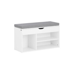 Sobuy Fsr45-Hg, Shoe Storage Cabinet Shoe Rack Shoe Bench With Lift Up Bench Top And Seat Cushion, Grey,w80Xd30Xh47.5 - thumbnail 1