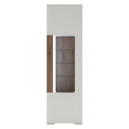 Furniture To Go Toronto Tall Narrow Glazed Display Cabinet With Internal Shelves (Inc. Plexi Lighting) - thumbnail 2