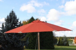 Garden Market Place The Garden Marketplace Premium 3M Hardwood Garden Parasol Umbrella Terracotta - thumbnail 2