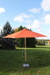 Garden Market Place The Garden Marketplace Premium 3M Hardwood Garden Parasol Umbrella Terracotta - thumbnail 3