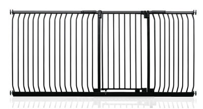 Safetots Extra Tall Elite Safety Gate, 225Cm - 234Cm, Matt Black, Extra Tall 96.8Cm In Height, Pressure Fit Stair Gate - image 1