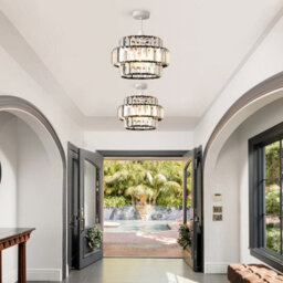 Harper Living Easy Fit Pendant Shade, Matt Black Ceiling Light Shade With Diameter 27Cm - Modern Lamp Shades - thumbnail 3