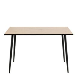 Furniture To Go Wilma Dining Table With White Oak Top & Black Legs - thumbnail 2