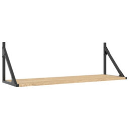 Walplus Wall Shelves 2 Pcs Sonoma Oak 80X25X25.5 Cm Engineered Wood - thumbnail 4