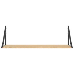 Walplus Wall Shelves 2 Pcs Sonoma Oak 80X25X25.5 Cm Engineered Wood - thumbnail 5
