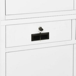 Berkfield Office Cabinet White 90X40X180 Cm Steel - thumbnail 7