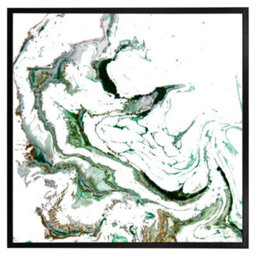 "Andrew Lee Green Marble (Picutre Frame) / 16X16"" / Black" - thumbnail 9