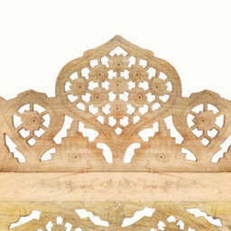 Berkfield Hand Carved 5-Panel Room Divider 200X165 Cm Solid Mango Wood - thumbnail 3