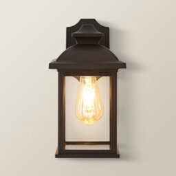 Valuelights Leo Matte Black Traditional Lantern Ip44 Outdoor Wall Light - thumbnail 5
