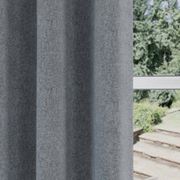 Enhanced Living Austin 100% Blackout, Thermal Grey Curtains With Eyelet Header (Pair) - 90X72 Inch (229X183Cm) - thumbnail 3