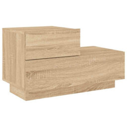 Walplus Bedside Cabinet With Led Lights Sonoma Oak 70X36X40.5 Cm - thumbnail 5