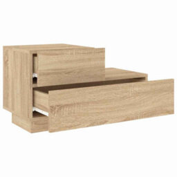 Walplus Bedside Cabinet With Led Lights Sonoma Oak 70X36X40.5 Cm - thumbnail 6