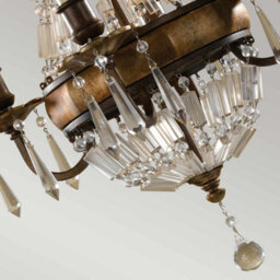 Luminosa Lighting Elstead Bellini Chandelier 4 Light British Bronze Finish, E14 - thumbnail 2