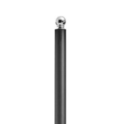Orsina Elegant Design Black Toilet Roll Holder, Stable Toilet Holder, Sturdy Toilet Roll Holder With Black Base - thumbnail 2
