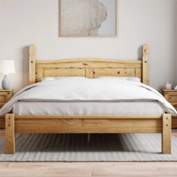 Corona King Size Bed 5Ft Low Foot End Mexican Solid Pine Frame Bedroom Furniture - thumbnail 6