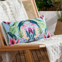 Wylder Tropics Kali Birds Tropical Polyester Filled Outdoor Cushion - thumbnail 1