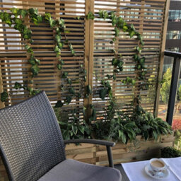 Primrose Wooden Trough Planter 90Cm X 40Cm With Venetian Style Trellis 1.8M - thumbnail 3