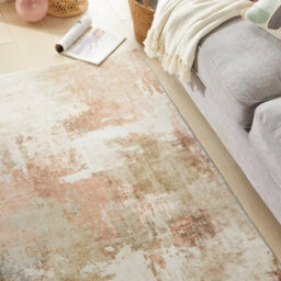 Xample Concept Looms Liberty Spring Washable Rug 160X230Cm Soft Velvet Feel, Low Pile 4mm, Durable Polyester, Neutral Brown - thumbnail 3