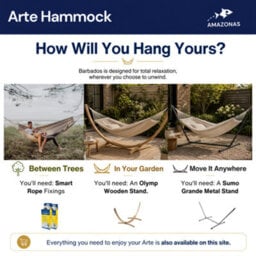 Amazonas Garden Hammock Handmade In Brazil Double Arte Blue - thumbnail 6