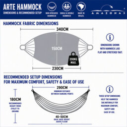 Amazonas Garden Hammock Handmade In Brazil Double Arte Blue - thumbnail 7